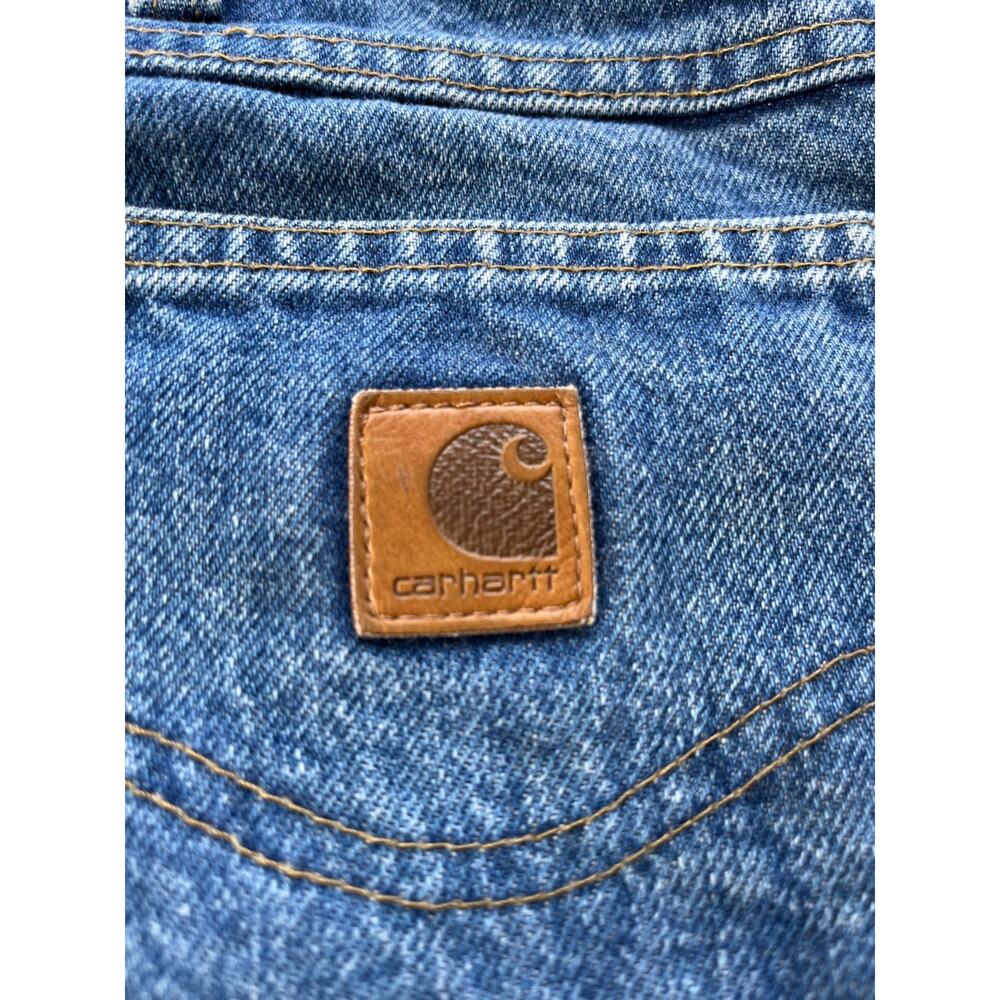 Carhartt Jeans Flannel Lined Relaxed Fit Straight Leg 38x30 Men RN#14806 Cotton